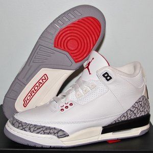 Nike Air Jordan 3 Retro GS White Cement Reimagined 4.5Y